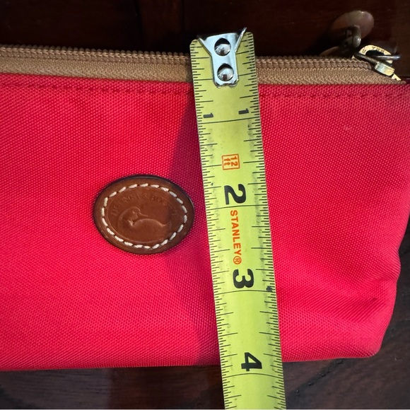 Dooney & Bourke Red Nylon Zip Pouch - Picture 3 of 10